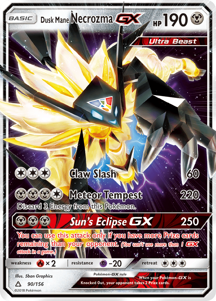 Dusk Mane Necrozma-GX 90/156