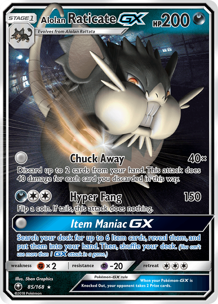 Alolan Raticate-GX 85/168