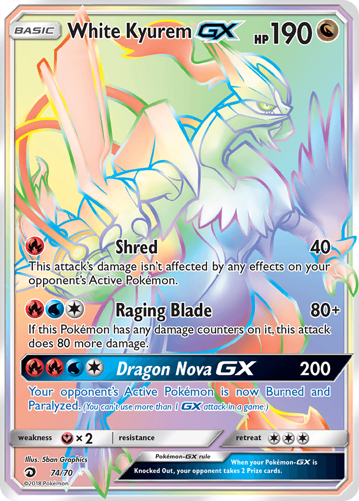 White Kyurem-GX 74/70