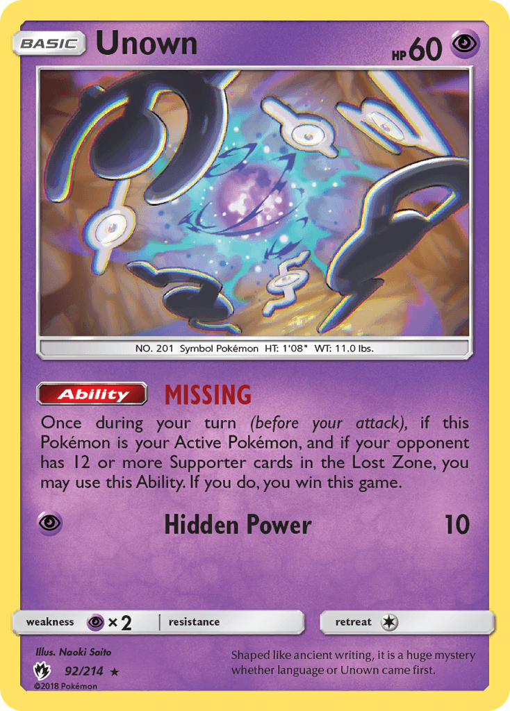 Unown 92/214