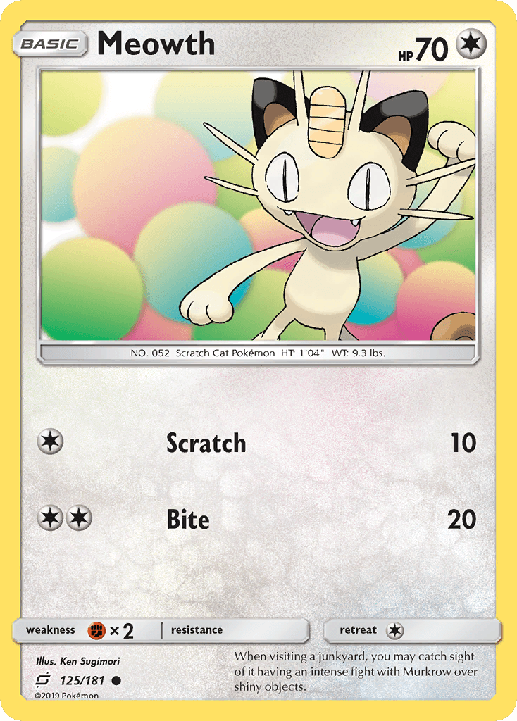 Meowth 125/181