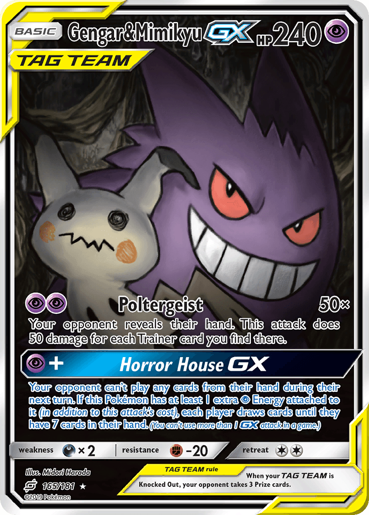Gengar & Mimikyu-GX 165/181