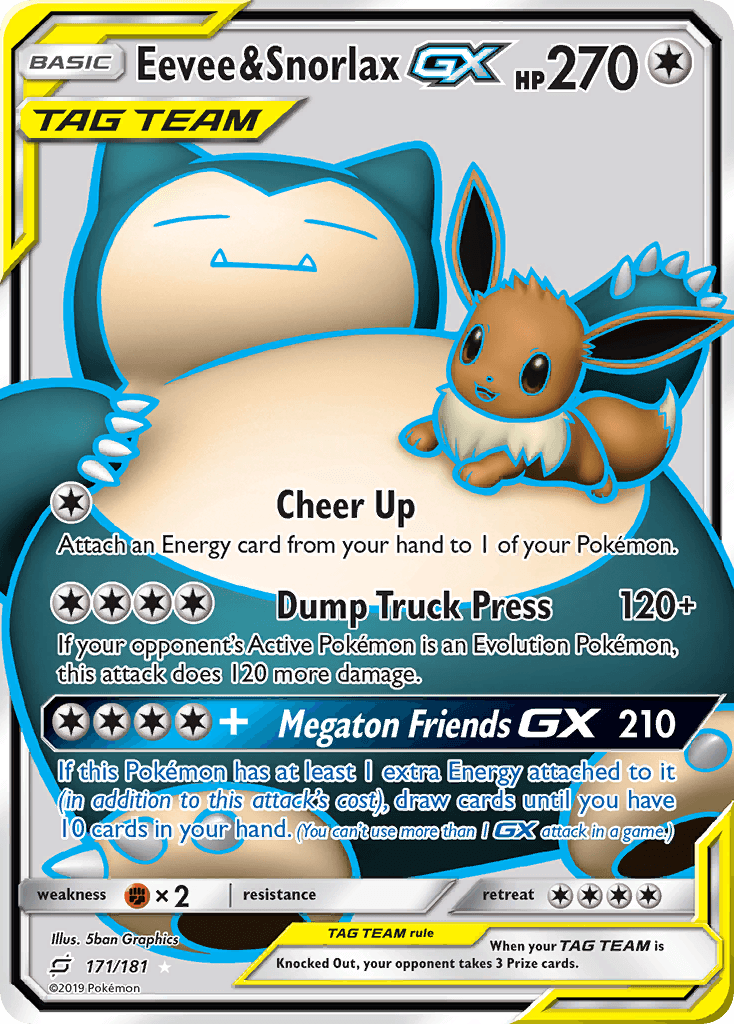 Eevee & Snorlax-GX 171/181
