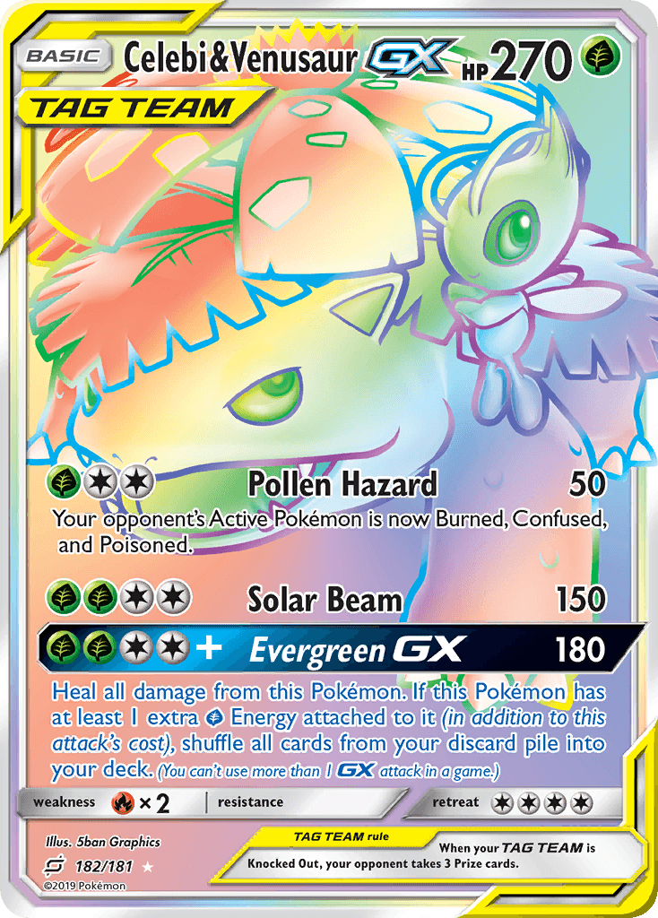 Celebi & Venusaur-GX 182/181