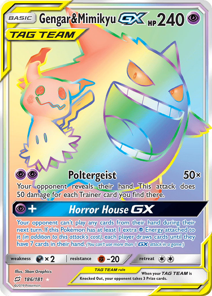 Gengar & Mimikyu-GX 186/181