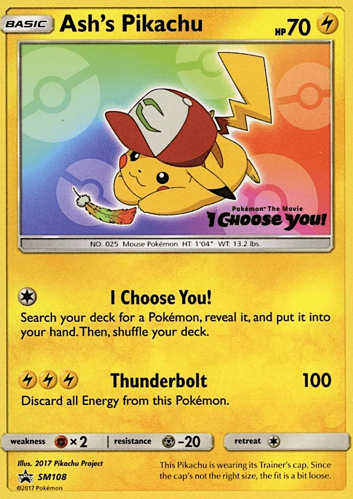 Ash's Pikachu SM108/248