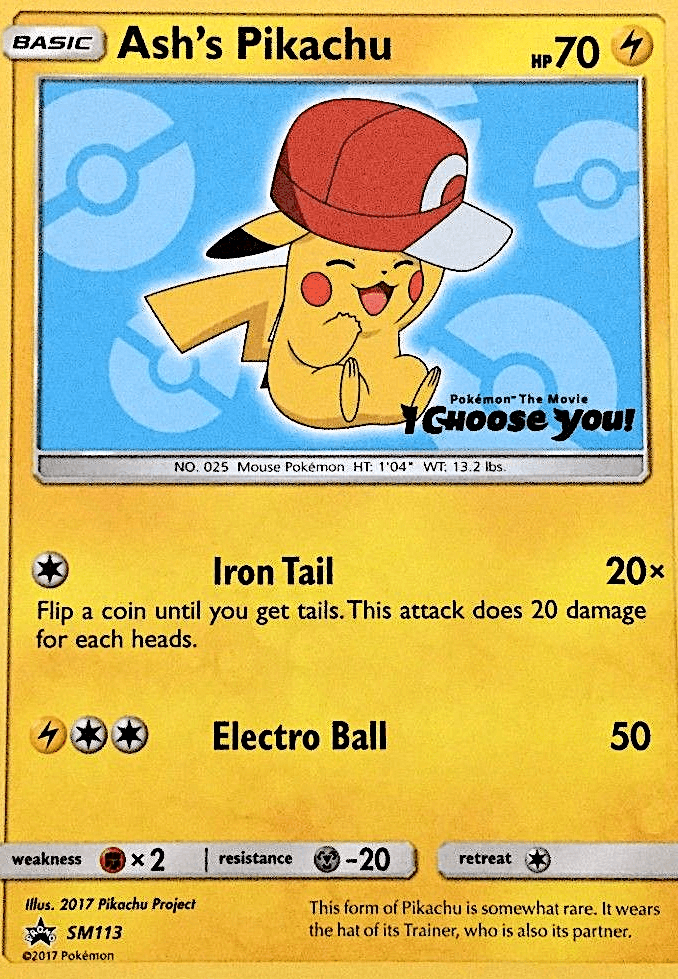 Ash's Pikachu SM113/248
