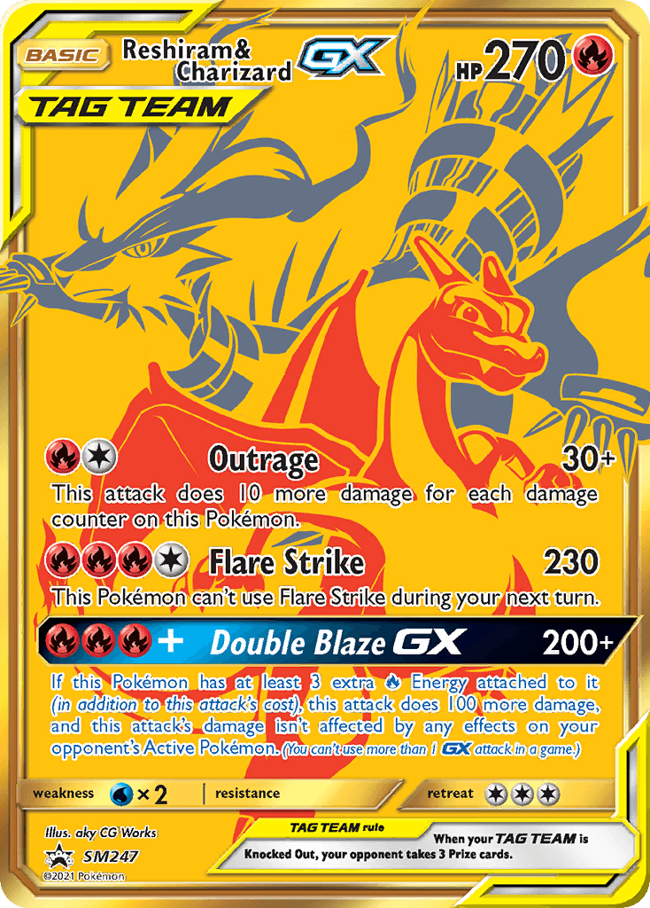 Reshiram & Charizard-GX SM247/248