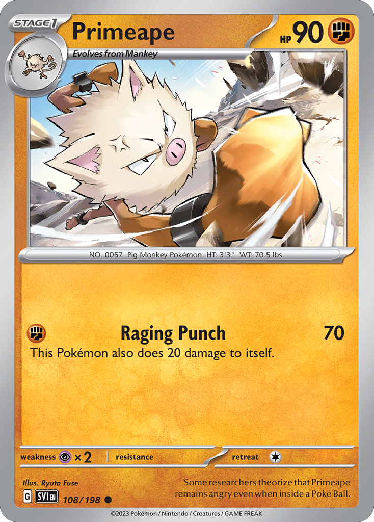 Primeape 108/198