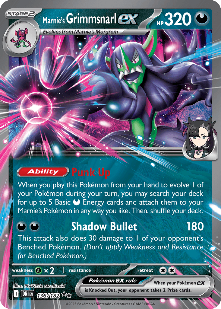 Marnie's Grimmsnarl ex 136/182