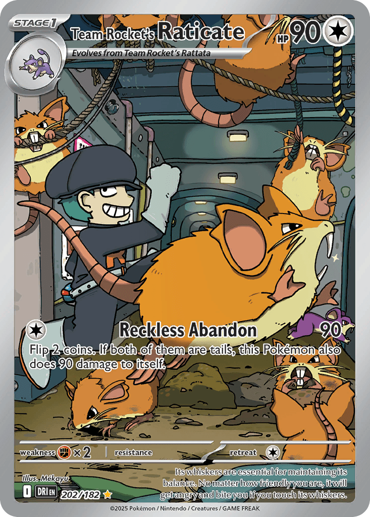 Team Rocket's Raticate 202/182