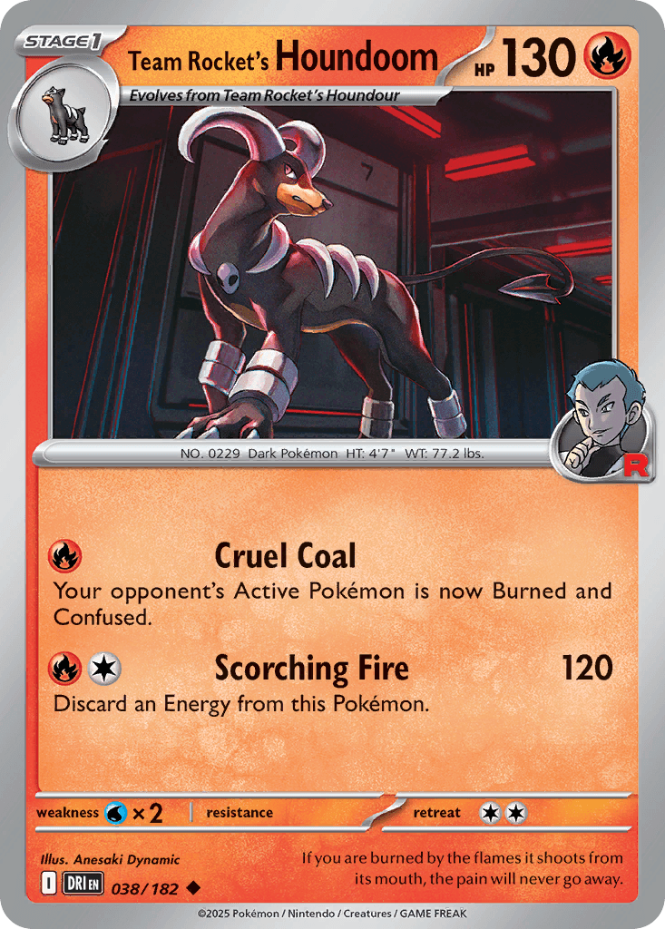 Team Rocket's Houndoom 38/182