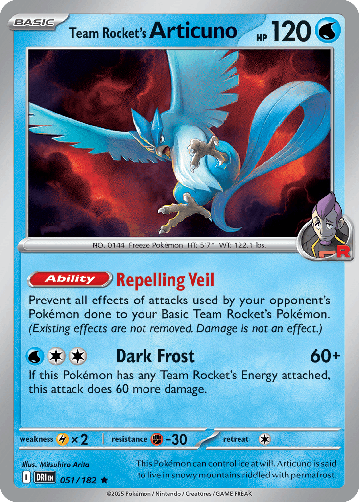 Team Rocket's Articuno 51/182