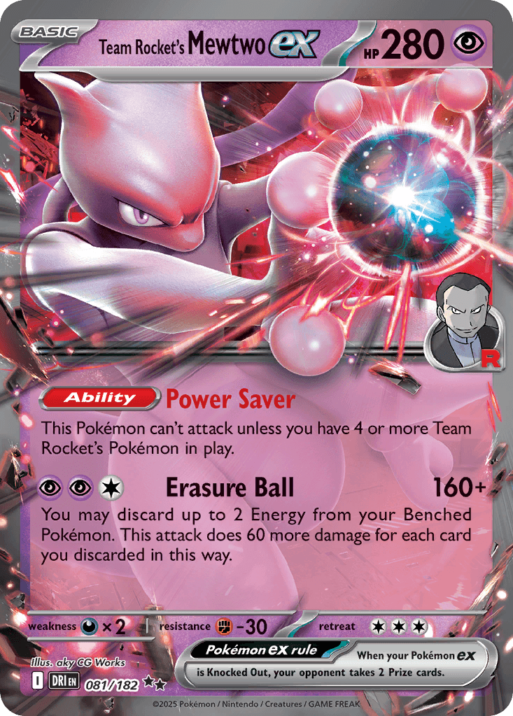Team Rocket's Mewtwo ex 81/182