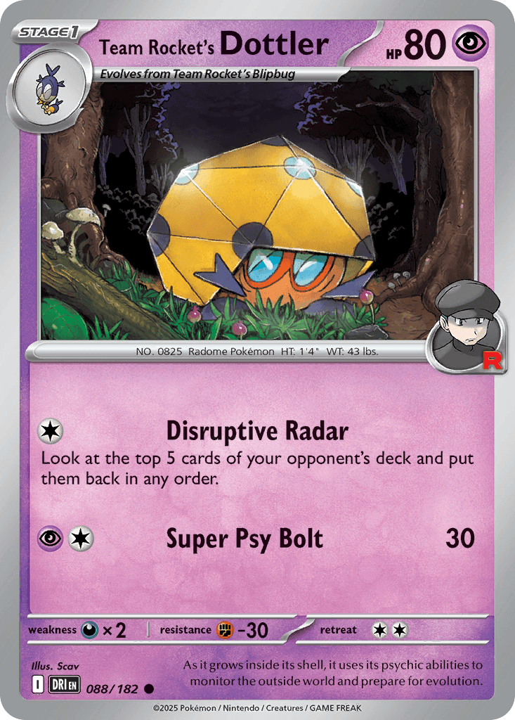 Team Rocket's Dottler 88/182
