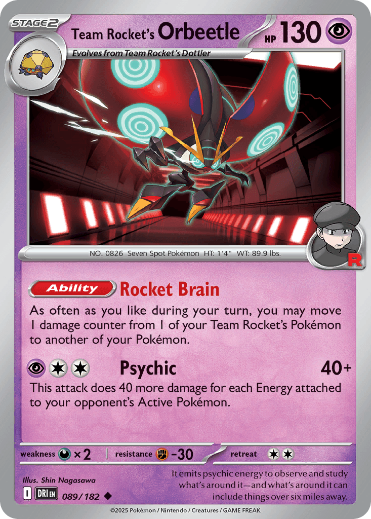 Team Rocket's Orbeetle 89/182