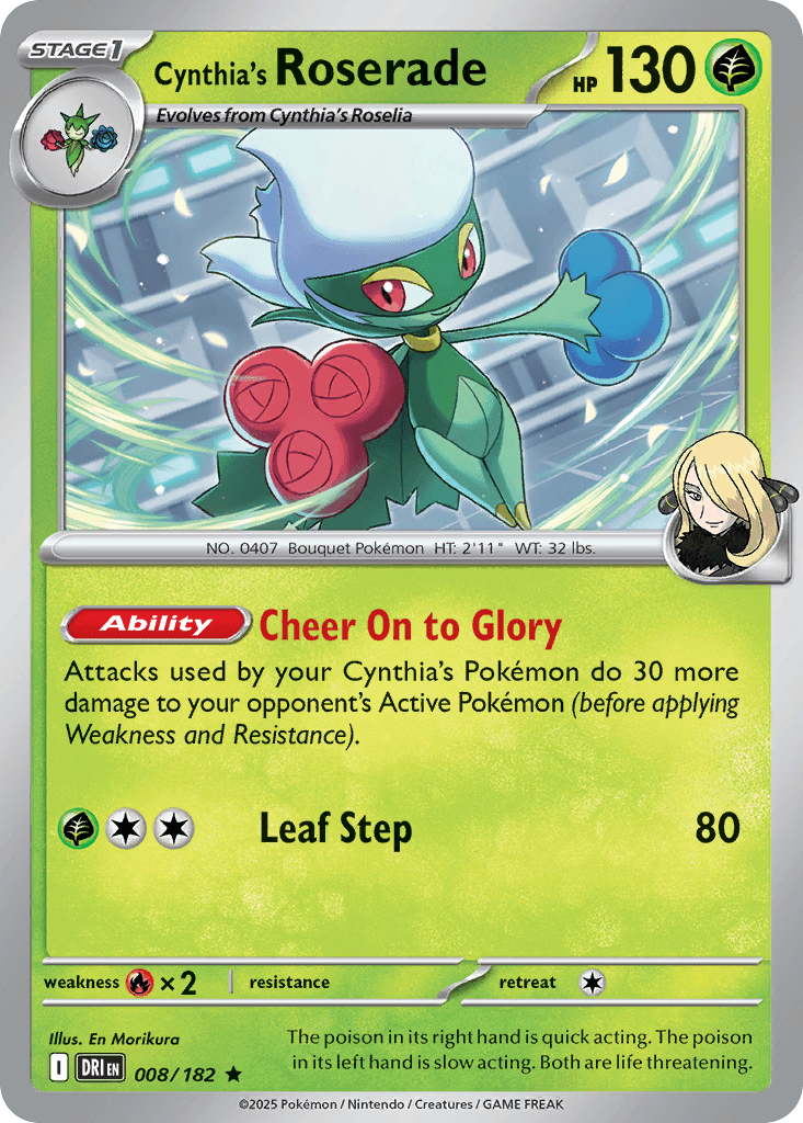 Cynthia's Roserade 8/182