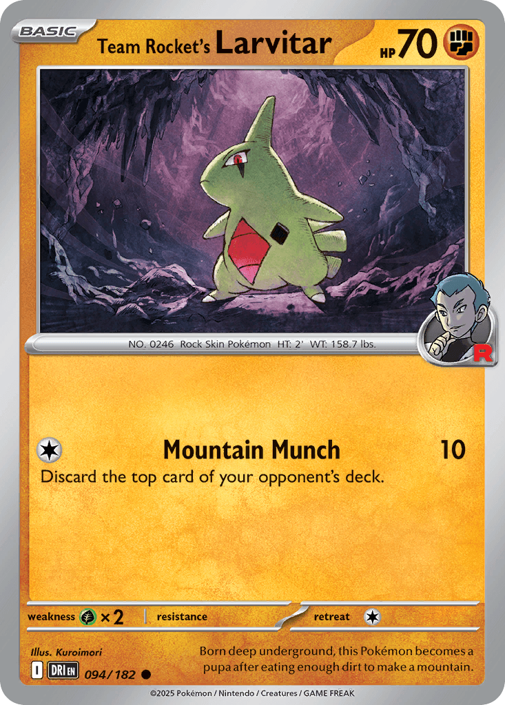 Team Rocket's Larvitar 94/182