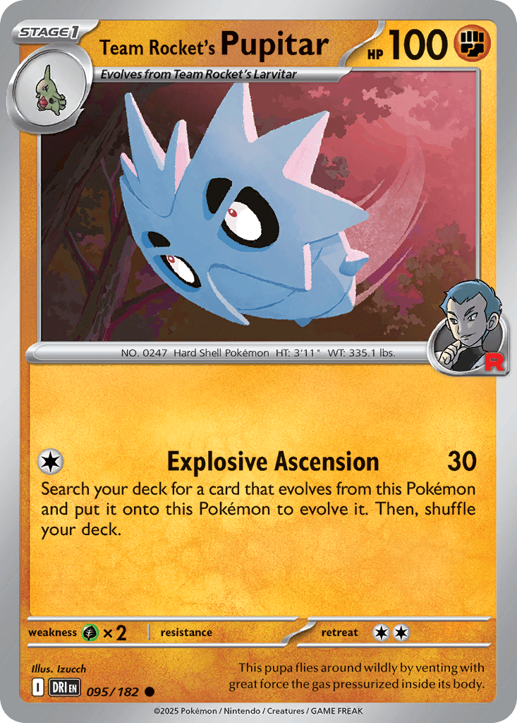 Team Rocket's Pupitar 95/182