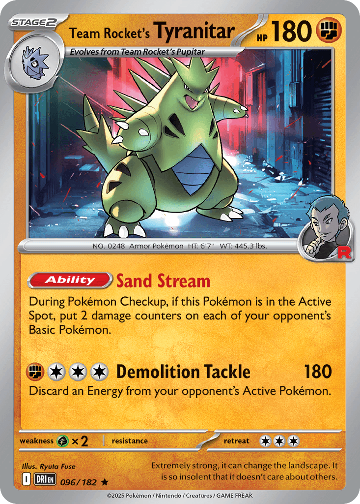 Team Rocket's Tyranitar 96/182