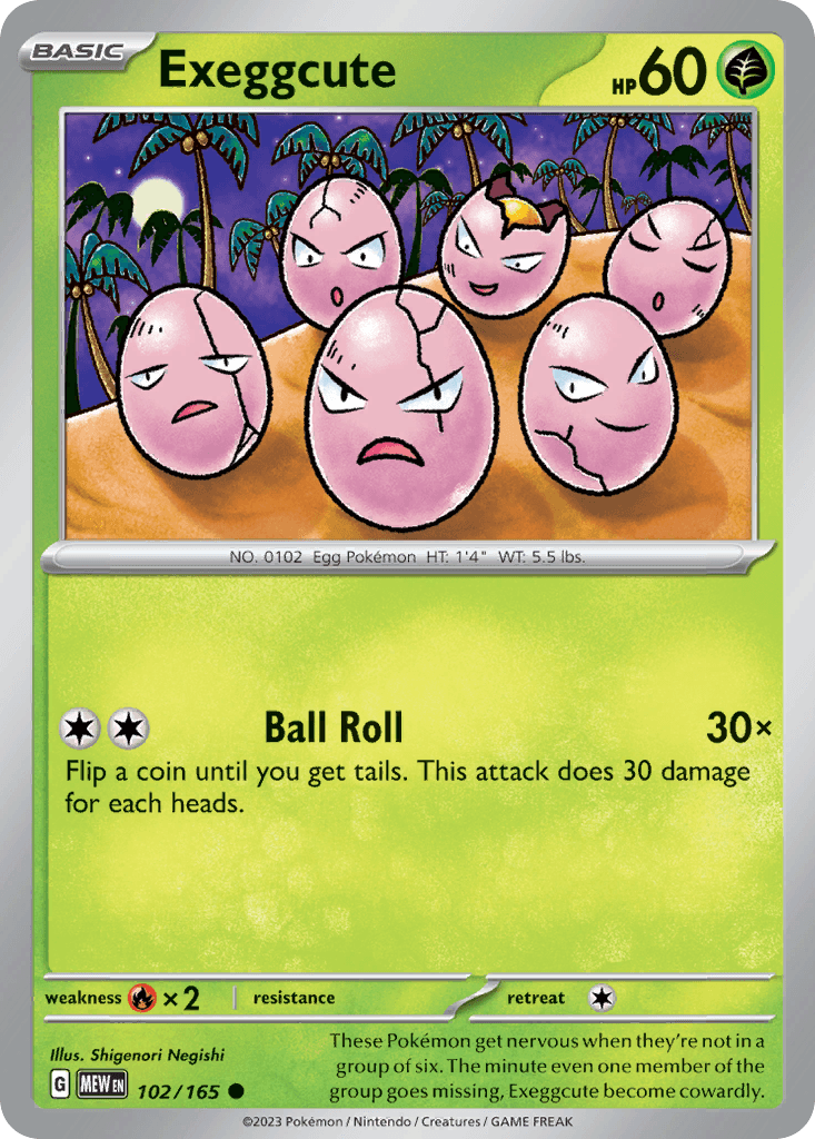 Exeggcute 102/165