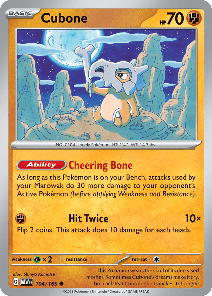 Cubone 104/165