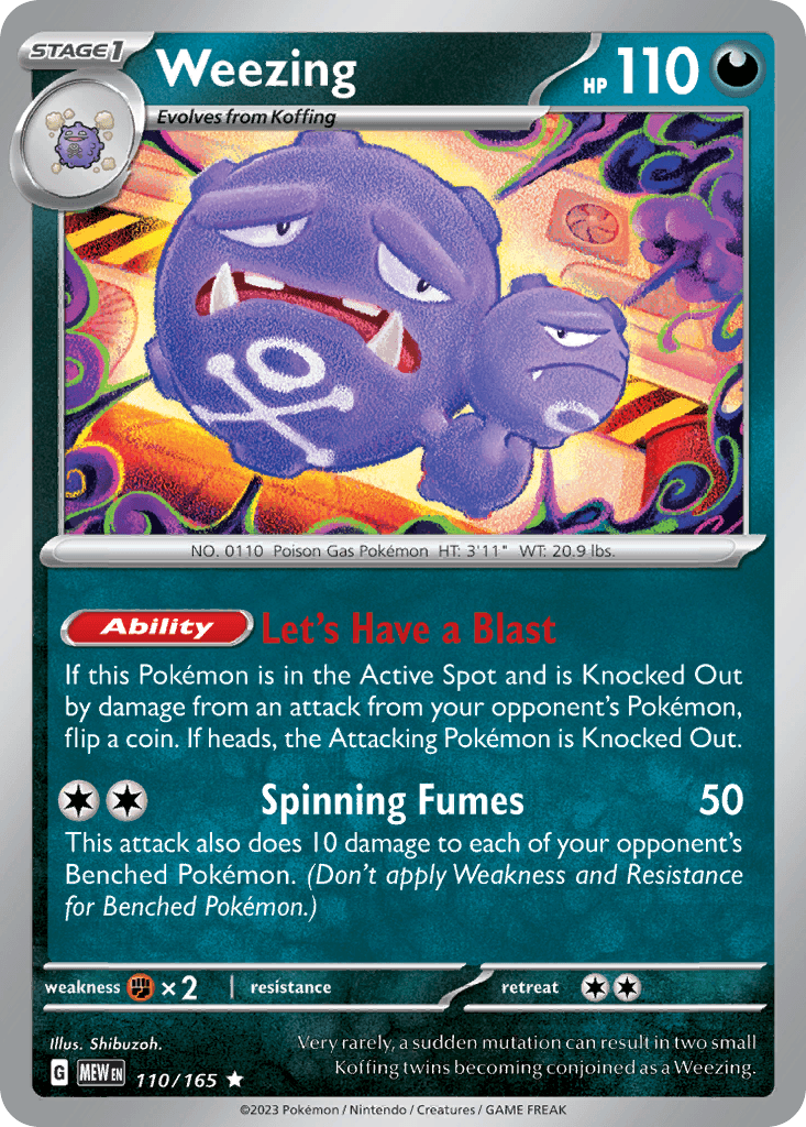 Weezing 110/165