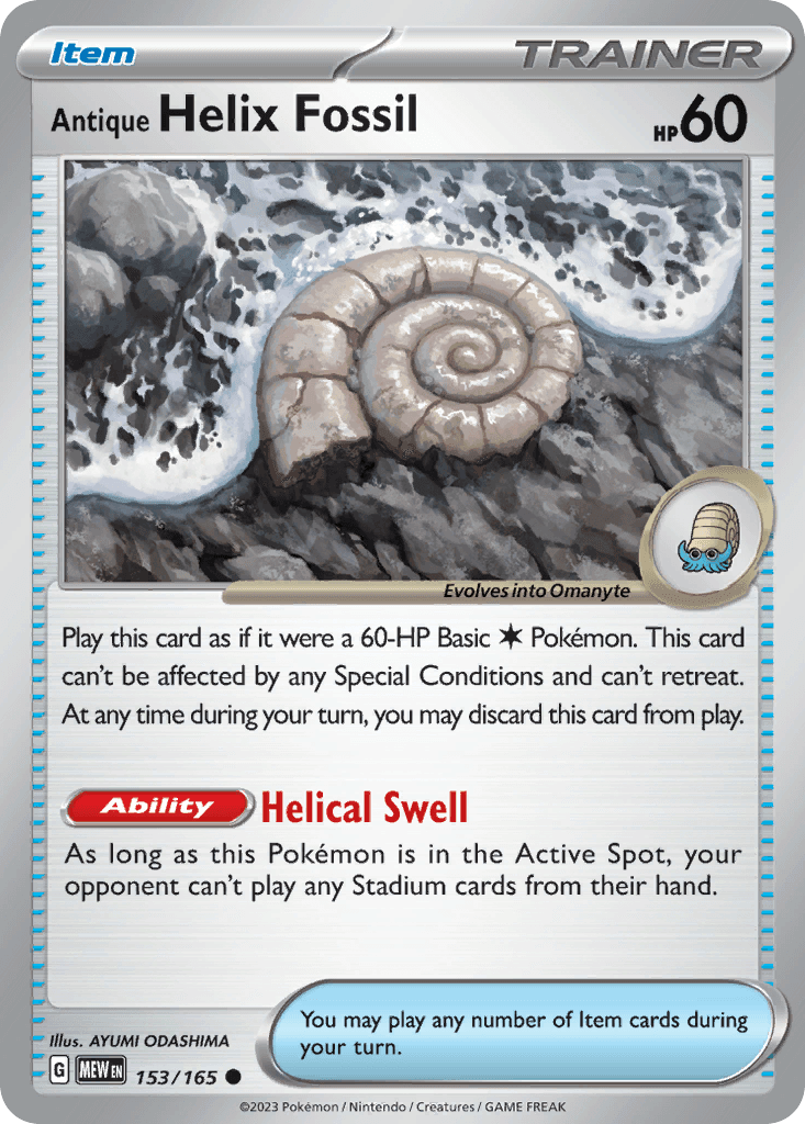 Antique Helix Fossil 153/165