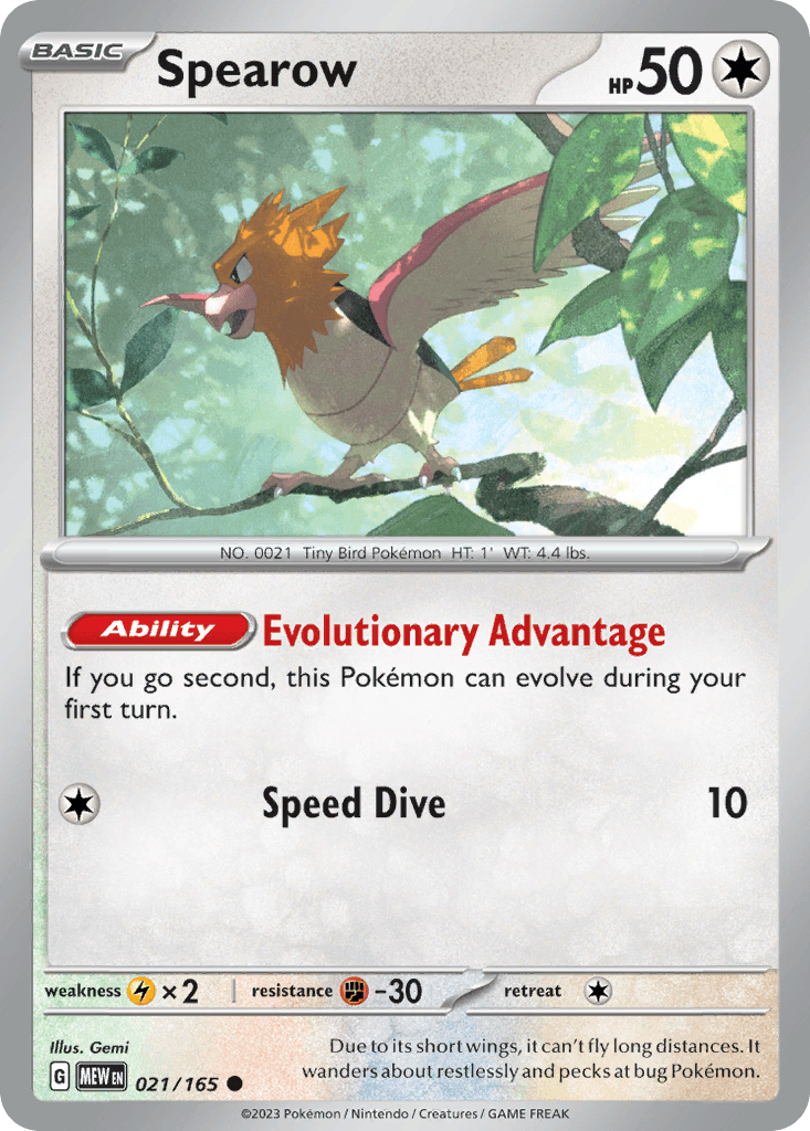 Spearow 21/165