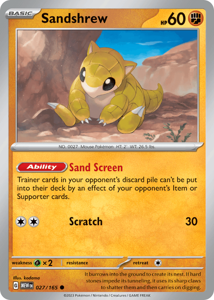 Sandshrew 27/165