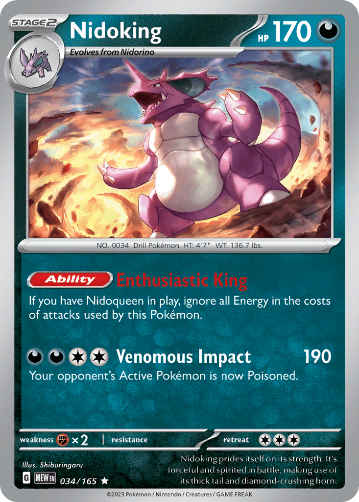 Nidoking 34/165