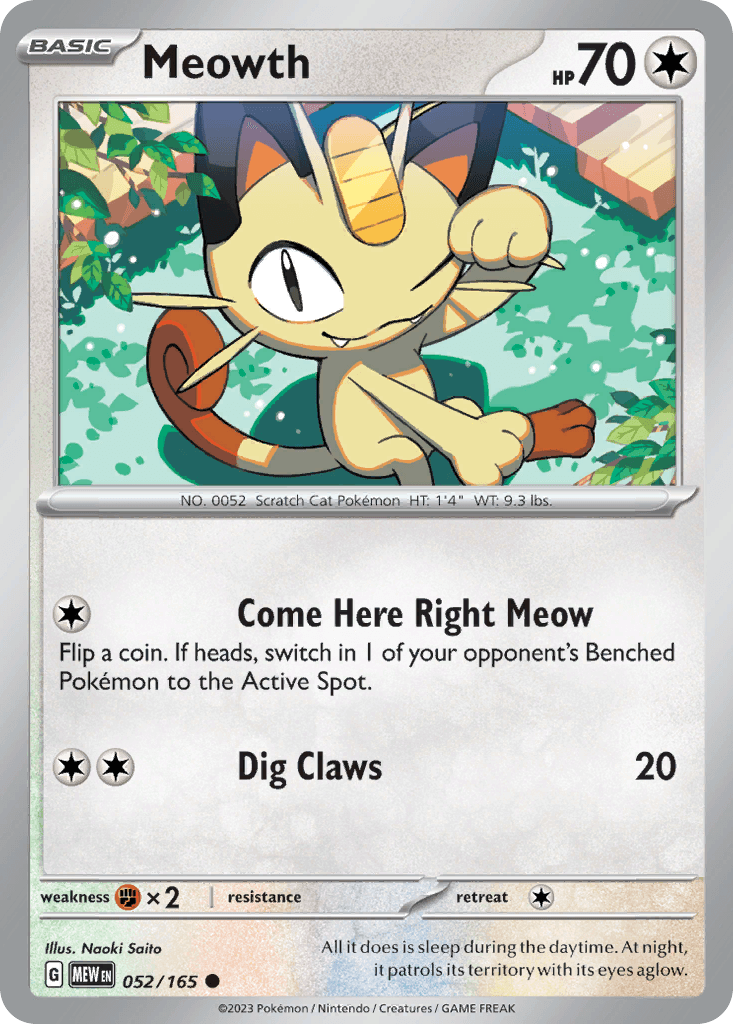 Meowth 52/165