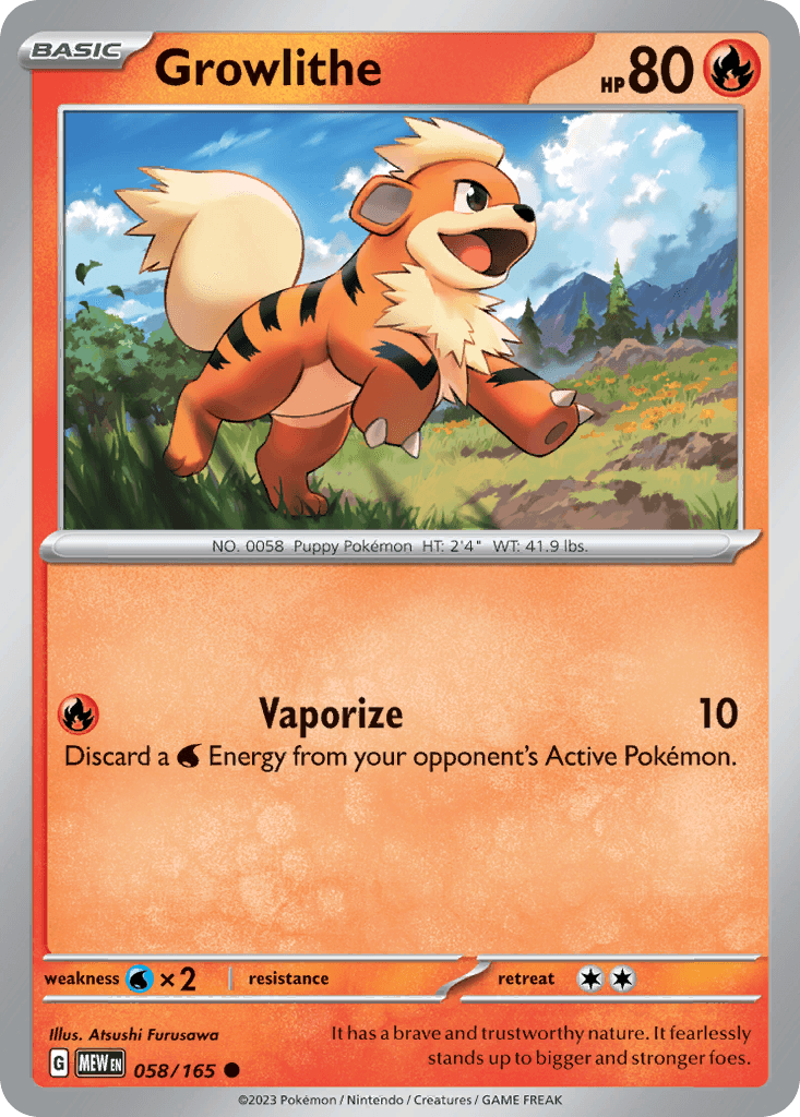 Growlithe 58/165