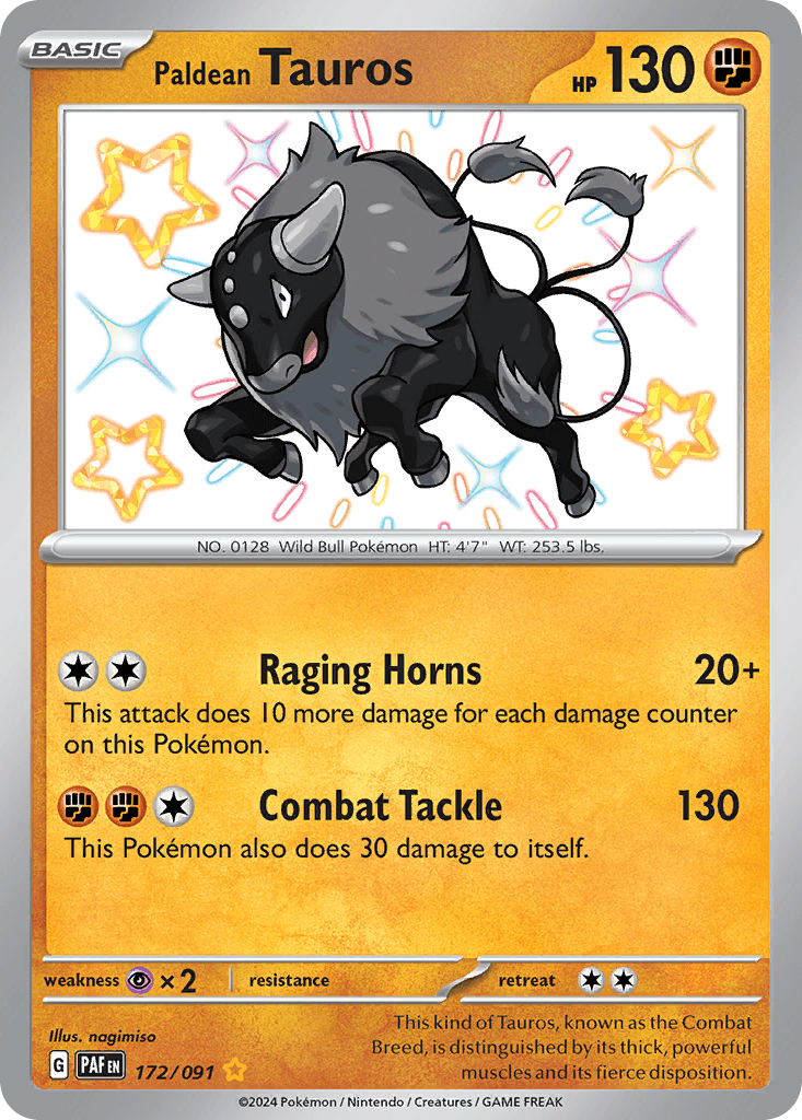 Paldean Tauros 172/91