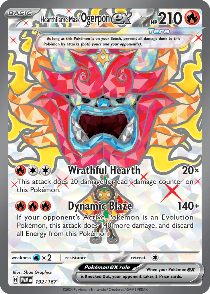 Hearthflame Mask Ogerpon ex 192/167