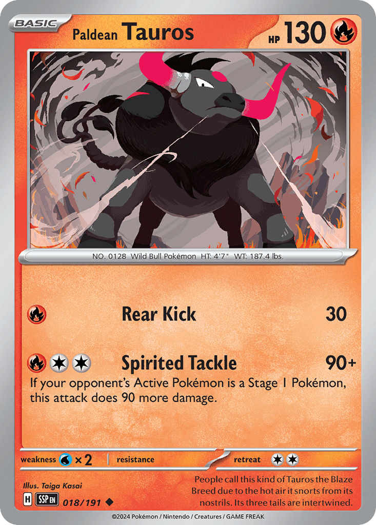 Paldean Tauros 18/191