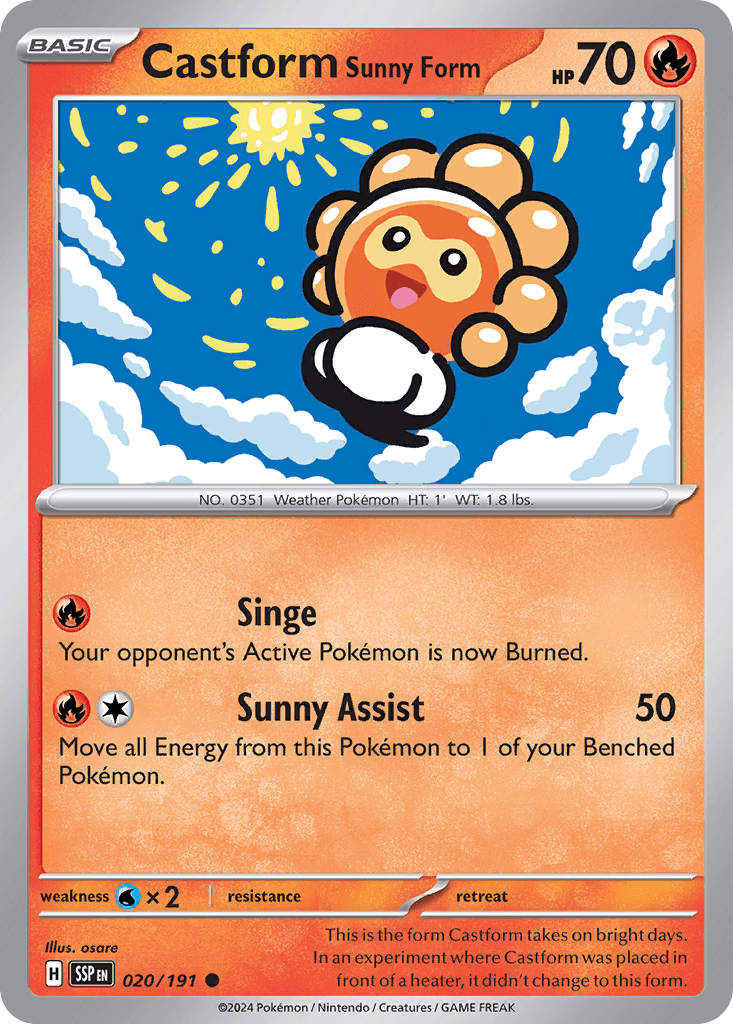 Castform Sunny Form 20/191