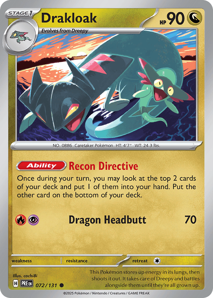Drakloak 72/131