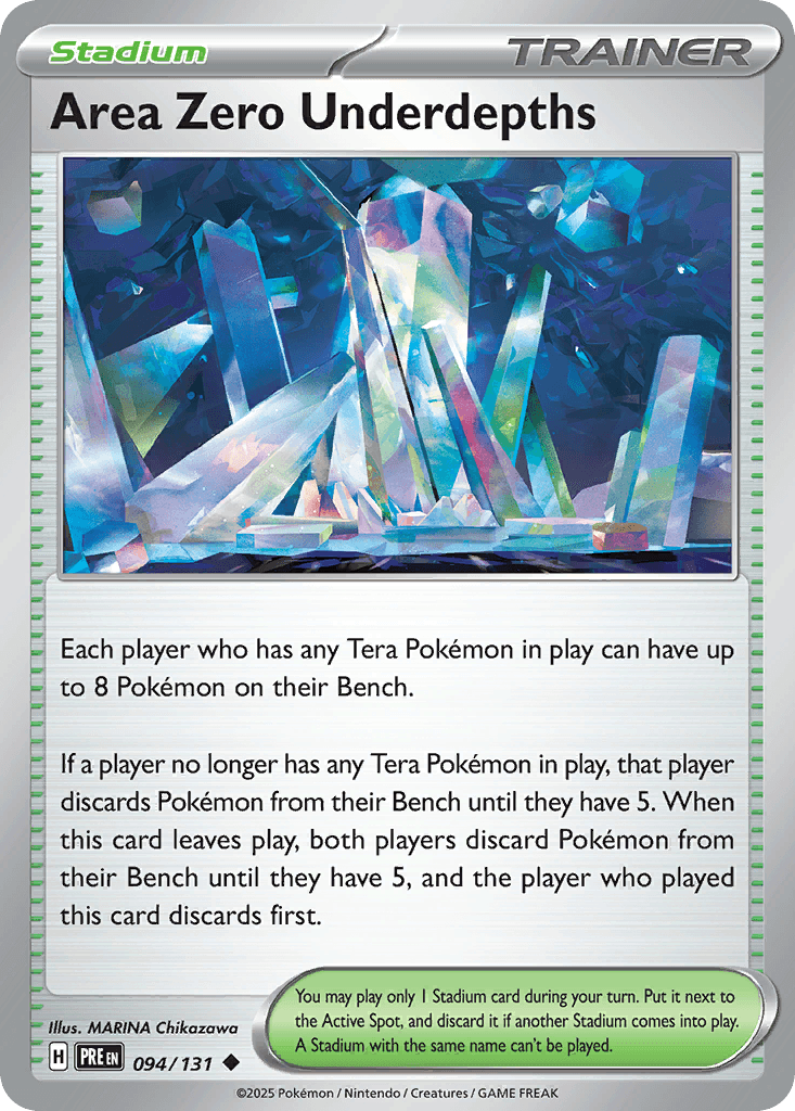 Area Zero Underdepths 94/131