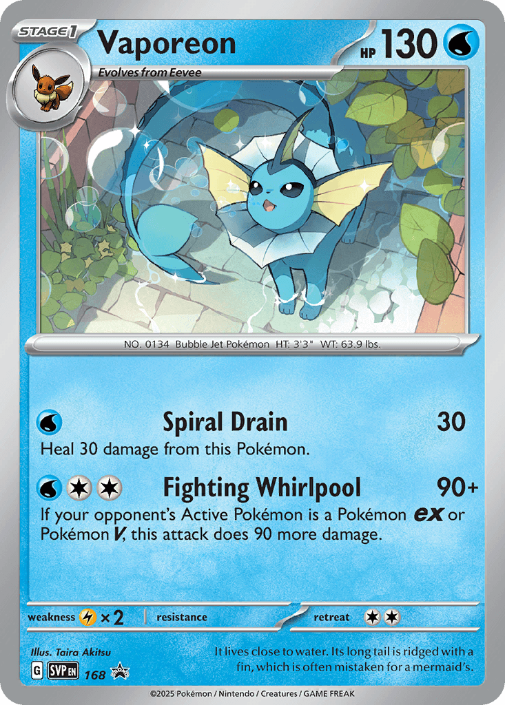 Vaporeon 168/150