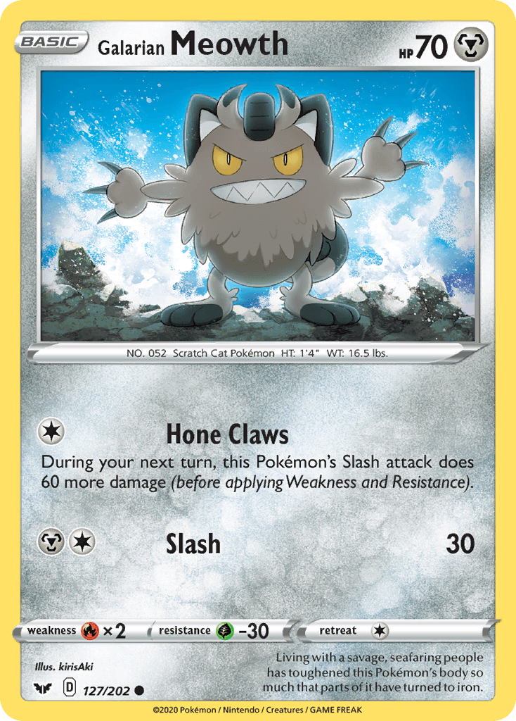 Galarian Meowth 127/202