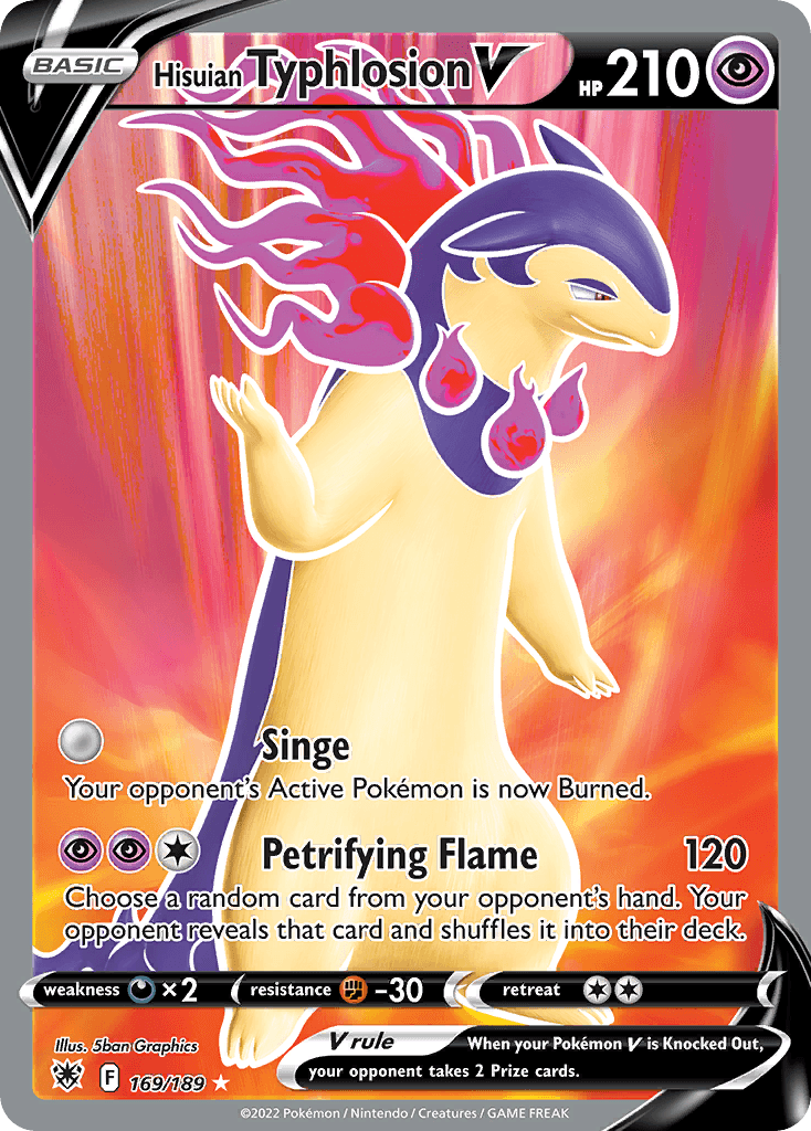 Hisuian Typhlosion V 169/189