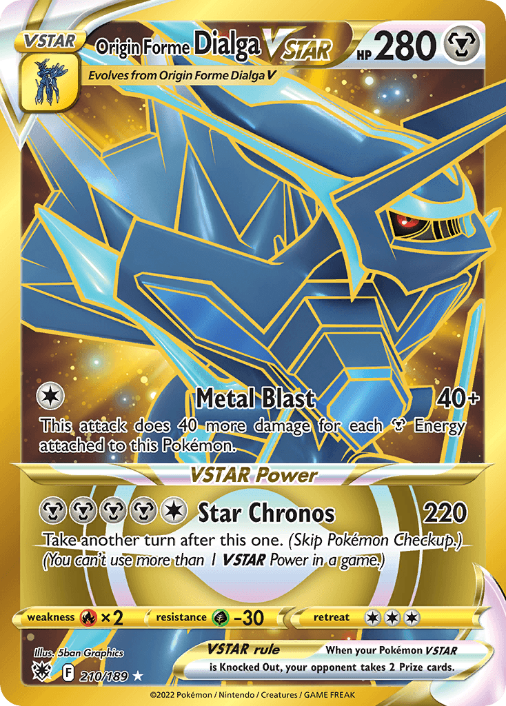 Origin Forme Dialga VSTAR 210/189