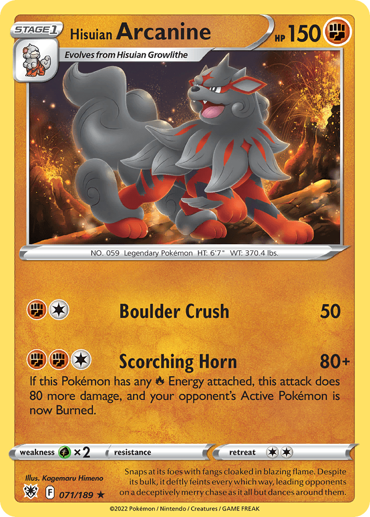 Hisuian Arcanine 71/189