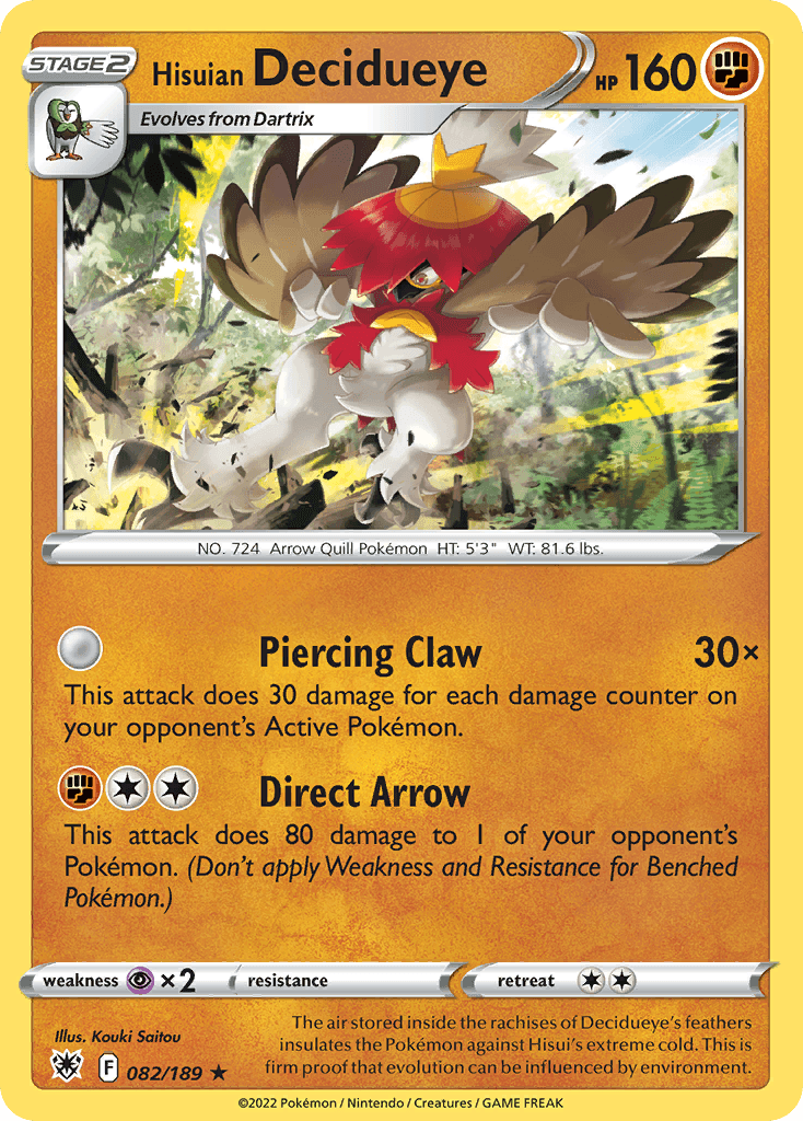 Hisuian Decidueye 82/189