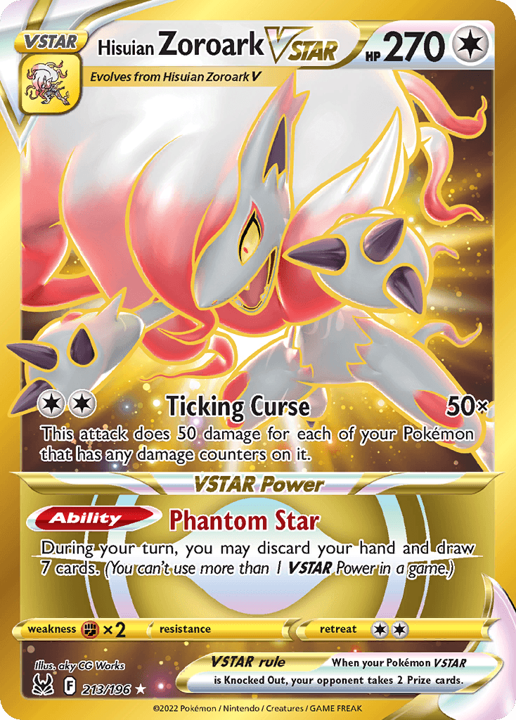 Hisuian Zoroark VSTAR 213/196