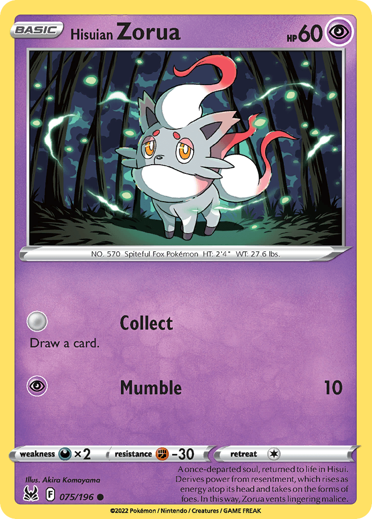 Hisuian Zorua 75/196