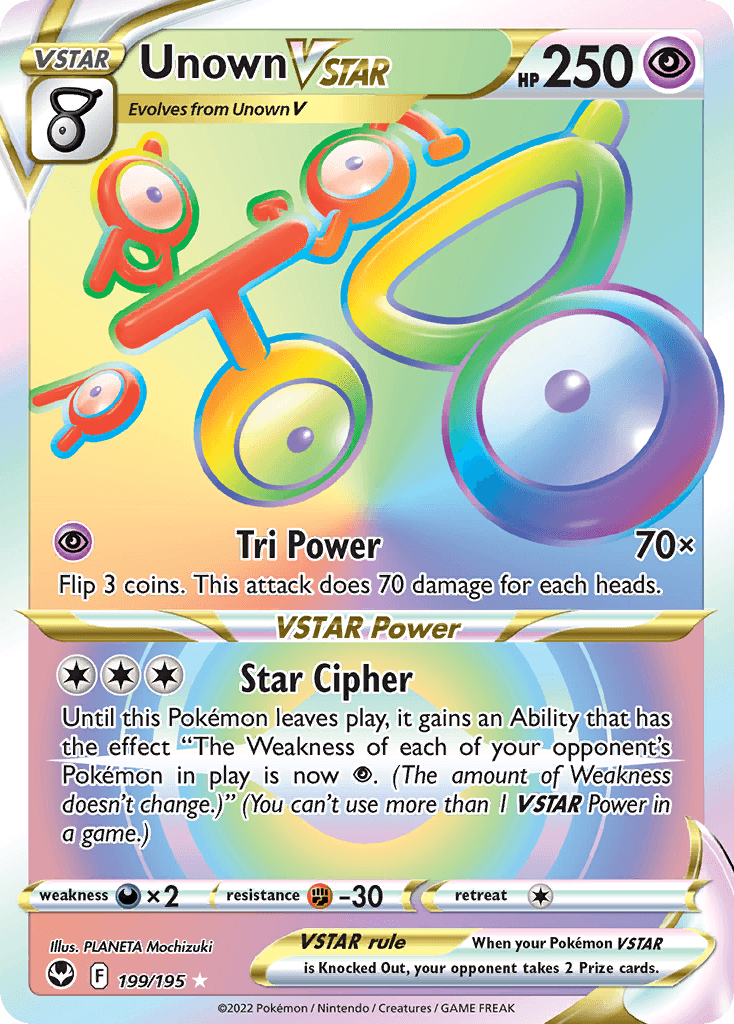 Unown VSTAR 199/195
