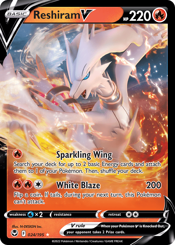 Reshiram V 24/195