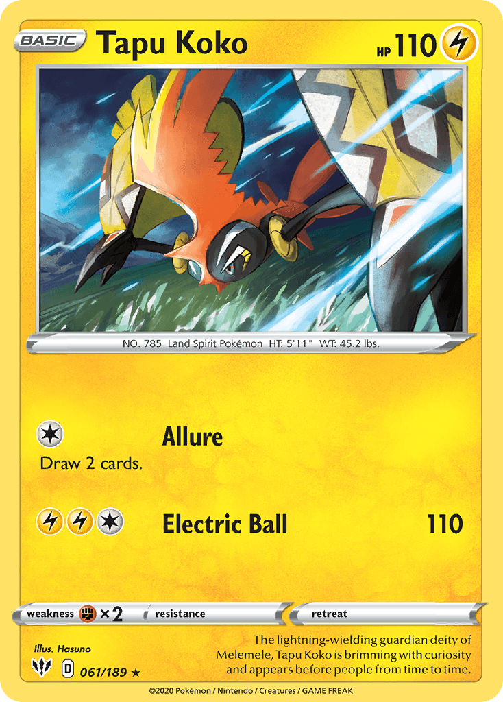 Tapu Koko 61/189